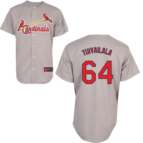 Sam Tuivailala #64 Youth Baseball Jersey-St Louis Cardinals Authentic Road Gray Cool Base MLB Jersey
